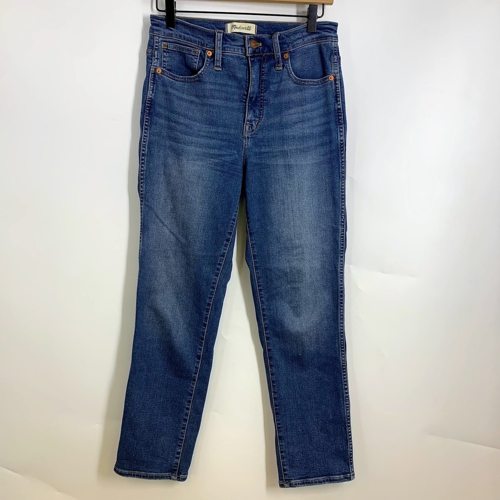 Madewell Stovepipe Jeans Womens Size 26 Dark Wash High Rise Denim Pants